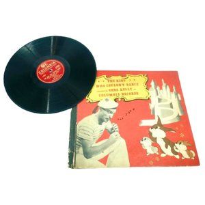 VINTAGE 1945~Columbia Records Gene Kelly THE KING WHO COULDNT DANCE 78rpm +Book